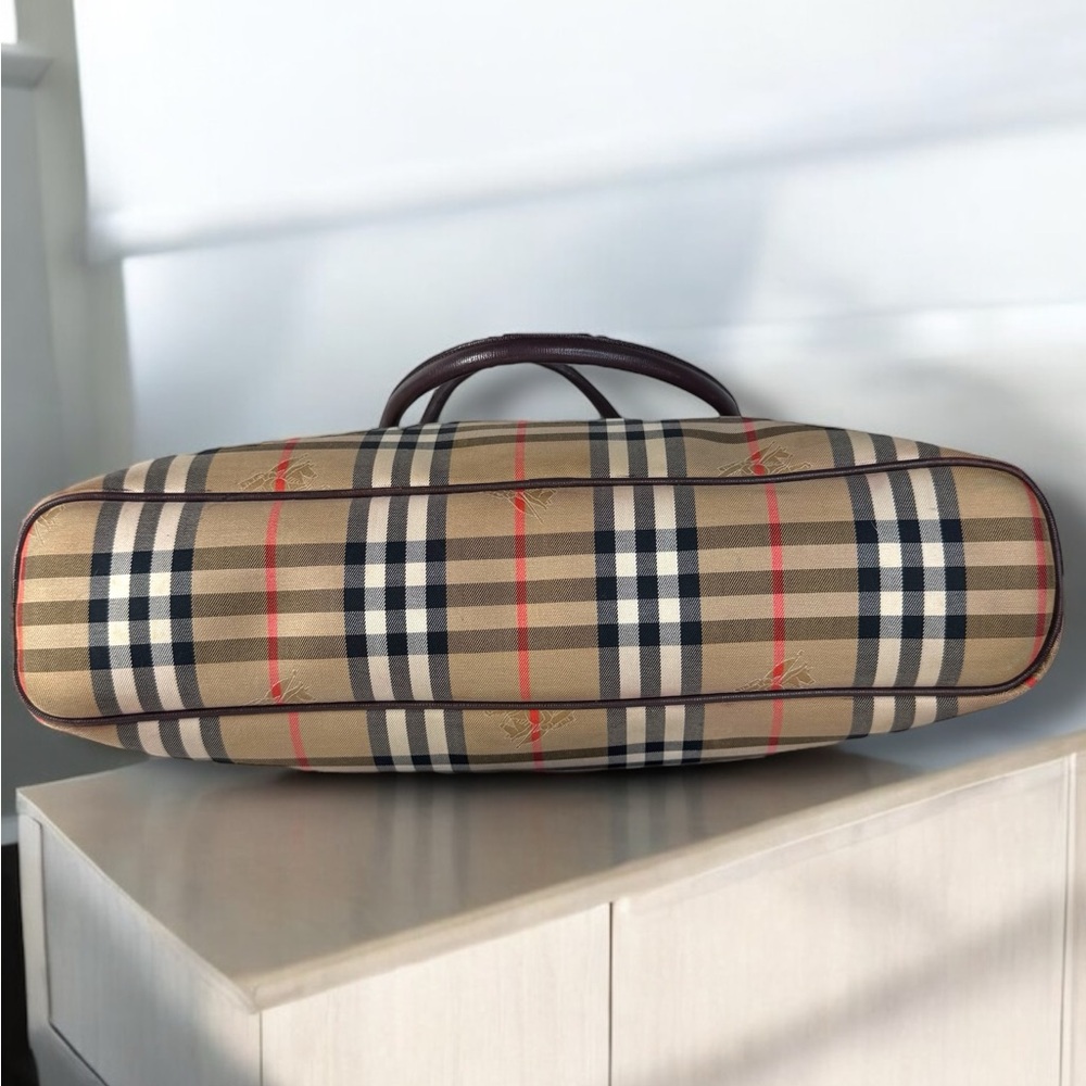 Burberry's Vintage Autre Marque Nova Check Large Tote Bag with COA - Picture 7 of 16